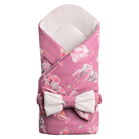 Комплект на выписку 2 предм.(одеяло, пояс) "Уютный" 200 гр, вельбоа, поплин (серые звезды)