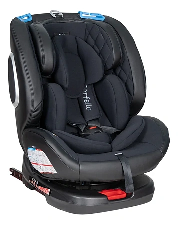 Автокресло детское Farfello ISOFIX YB102A(2) (Black PU/черный экокожа YB102A/bpu)