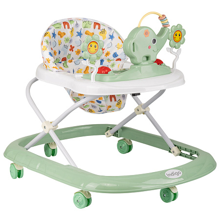 Ходунки "JUMBO" 6 колес, муз. (упак.7 шт.) (Indigo) (серый)