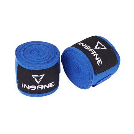 Бинт боксерский INSANE COBRA IN22-HW201, хлопок/нейлон, синий, 3,5 м