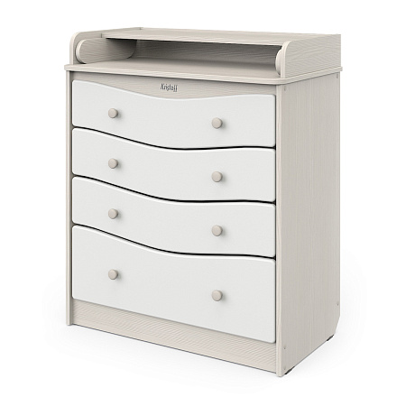 Комод Сириус "KRISTOFF" 804 МДФ с шариковыми направляющими (бодега светлый-белый)