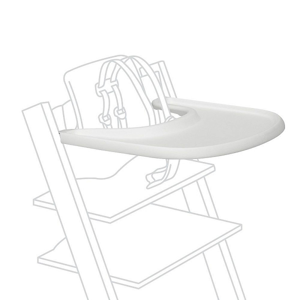 Поднос Stokke Tray для крепления на детский стул Tripp Trapp White 428501