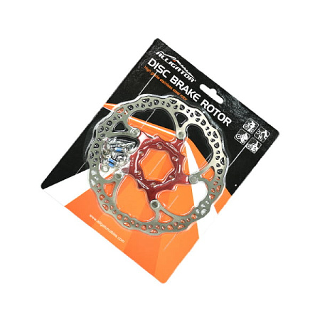 Ротор тормоза Alligator MOAI НК-R34RD-DIY 160мм составной,серебристый/красный