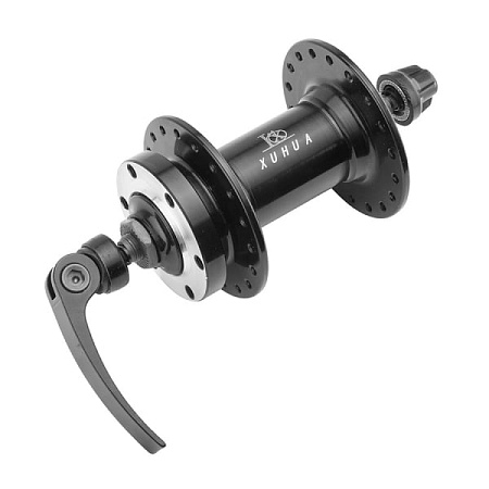 Втулка передняя XH-HUB-05FQ 36Н под диск, с эксц, пром. подшип. алюм чёрный/130330