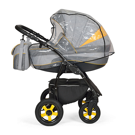 Дождевик для коляски люльки с окошком, ПВХ