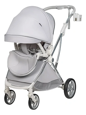 Коляска детская прогулочная Farfello Fest Lux (Светло-серый / Light grey FL-14 цветная рама)