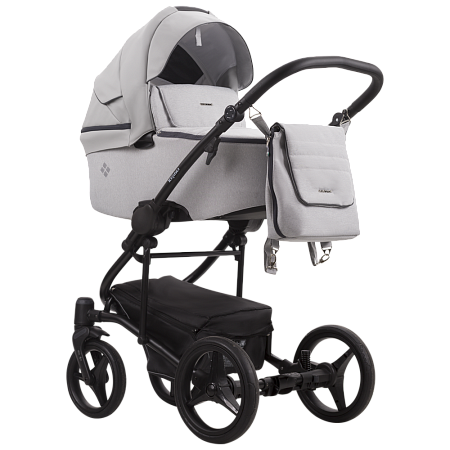 Коляска TORINO 2в1 (Bebetto) (01 (серый+белая кожа))