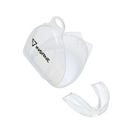 Капа 1-челюстная детская INSANE TIGER IN24-MG200, прозрачный, с футляром