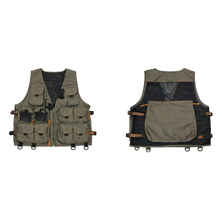 Жилет рыболовный "СЛЕДОПЫТ" Fishing Mesh Vest Backpack, р. L/10/