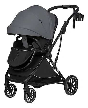 Коляска детская прогулочная Farfello Fest Lux (Темно-серый / Dark grey FL-11 черная рама)