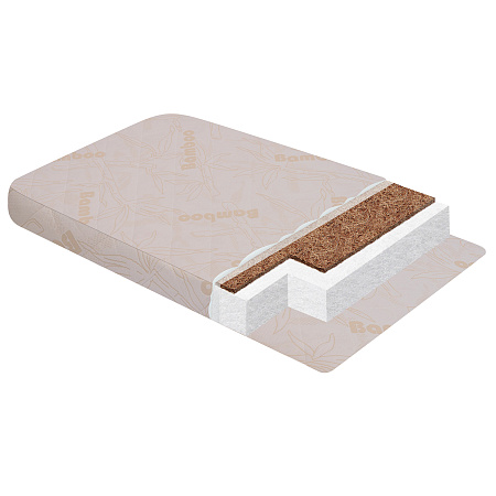 Матрас GREEN LINE большой, стеганный трикотаж (70*140*12)(Indigo) (белый)