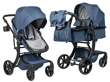 Коляска трансформер Aimile Original New Black (Темно-синий / Navy Blue NDB-2)