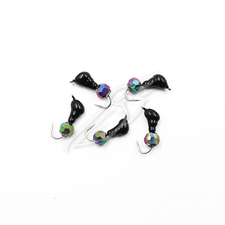 Мормышка безнасадочная ЯМАН "Муравей с ушком", вес 0,45 г, кристалл хамелеон (уп. 5 шт.)