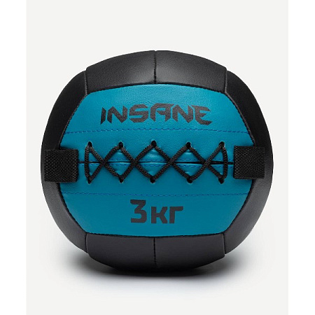 Медбол INSANE IN24-WB100 3 кг, голубой