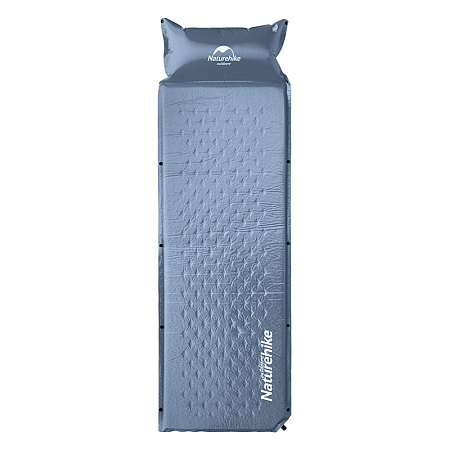 Коврик для сна Naturehike NH15Q002-D с подушкой голубой, 6927595782583