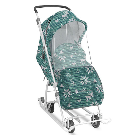 Коляска комбинированная Наши Детки 3-1К (упак. 2 шт.) (сиреневый Снежинки арт.НДТ3-1К/СН)