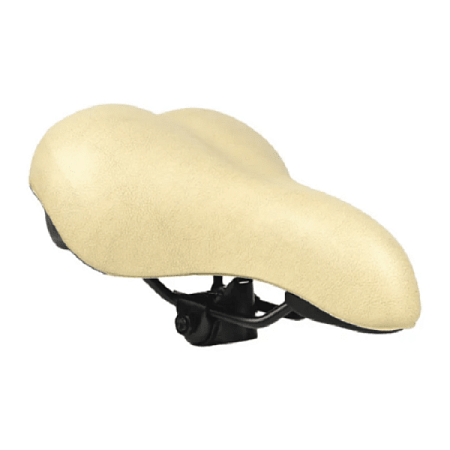Седло вело KS-9046 MTB 250*200mm,комфорт,эластомер,380гр,кремовое