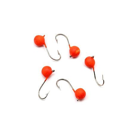 Мормышка вольф. точеная "ЯМАН" Дробь с ушк., р.4, вес 0,7, цв. красный (уп. 5 шт.)