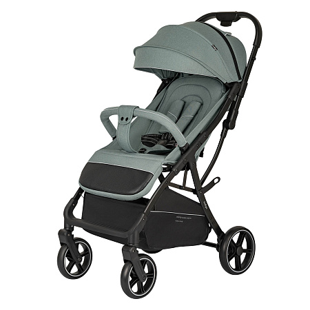 Коляска FROST (2кол.(14см)2кол.(16,5см))(Indigo) (черный)