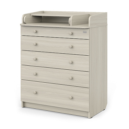 Комод "LEO" 805 с органайзером, ЛДСП с шариковыми направляющими (шимо светлый)