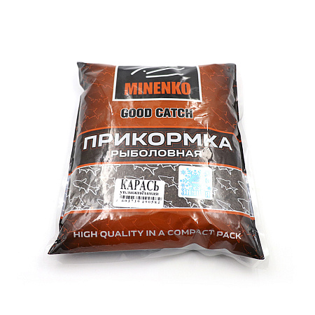 Прикормка MINENKO GOOD CATCH Зимняя (увлажненная) карась 700 гр,/20/