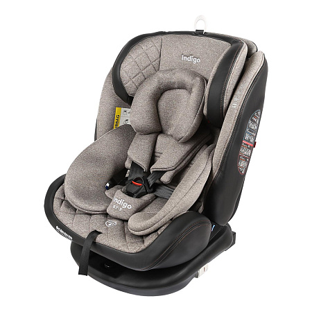 Автокресло AERO ISOFIX, ST-3, группа 0+1+2+3 (0-36 кг), (Indigo) (упак.1 шт.) (бежевый лен)