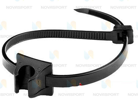 Держатель пластиковый HK-26 Alligator гидролинии с хомутом на раму/430016