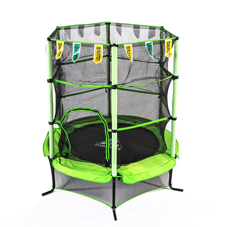Батут DFC JUMP KIDS 55" зеленый, сетка (137см)