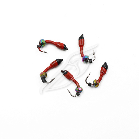 Мормышка вольф. безнасадочная "ЯМАН" Лесотка №2, d-2,5 мм, L-8 мм, вес 0,35 г, кристалл хамелеон, цв