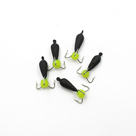 Мормышка вольф. безнасадочная "ЯМАН" Черт с петлей (длинный), d-4 мм, вес 1,5 г, подвеска икринка са