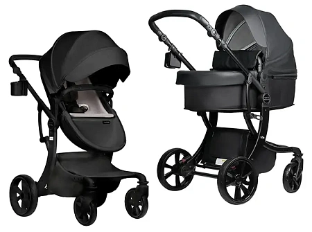 Детская коляска трансформер Aimile PRO (Чёрный A5-1)