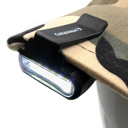 Фонарь для кепки "СИБИРСКИЙ СЛЕДОПЫТ-Позитрон", 1 COB, 2х2032/300/