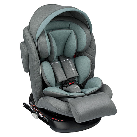 Автокресло Indigo SMART+ ISOFIX, капюшон, подножка, группа 0+1+2+3 (0-36 кг), (LBB) (упак.1 шт.) (бежевый-коричневый)