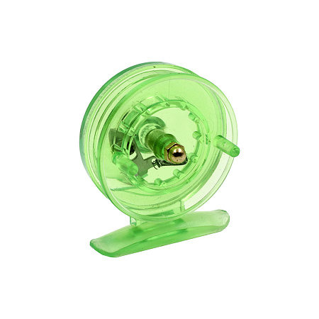 Катушка проводочная Namazu "Scoter" пластиковая (усил.), р. 5,5 см, зеленая/100/