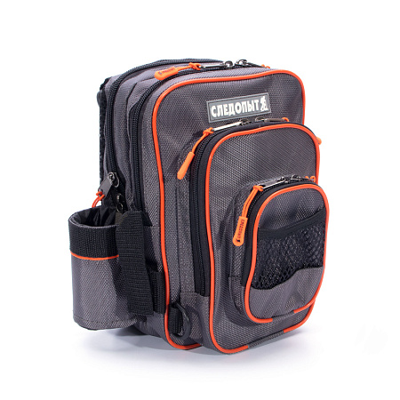 Сумка рыболовная "СЛЕДОПЫТ" Street Fishing MultiLock Pocket, 16х19х24 см, цв. серый/6/