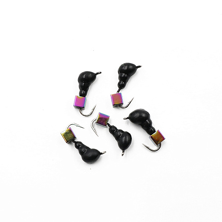 Мормышка безнасадочная ЯМАН "Муравей с ушком", вес 0,6 г, кубик хамелеон (уп. 5 шт.)