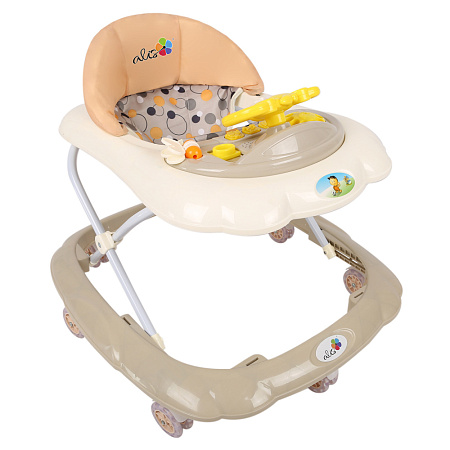 Ходунки "RIDER C", 7 больших силиконовых колес, муз. (упак.6 шт.) (Alis) (бирюзовый)