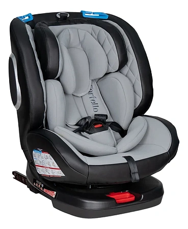 Автокресло детское Farfello ISOFIX YB102A(2) (Grey PU/Серый экокожа YB102A/gpu)