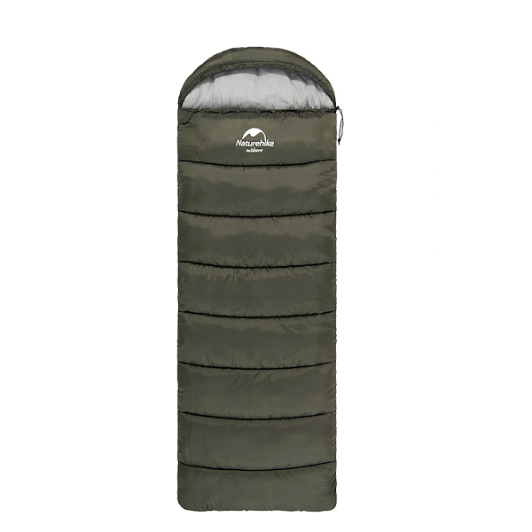 Спальный мешок Naturehike U Series Двойной хлопок осень-зима хаки зелёный U350S, 6927595764329