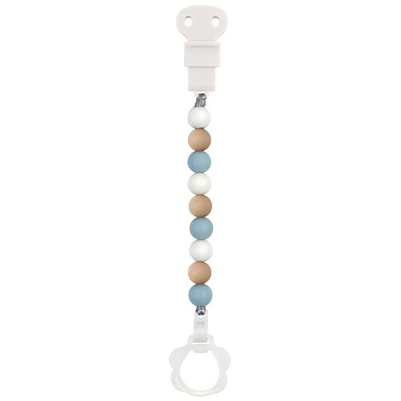 Держатель Nattou для фиксации соски Pacifinder Lapidou white-beige-blue 877602