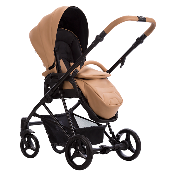 Коляска YODDI PRO 2в1 (Bebetto) (Pro 01 (св.бежевая кожа))