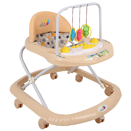 Ходунки "Подвески", 7 колес, муз. игрушки, (упак.7 шт.) (Alis) (зеленый)