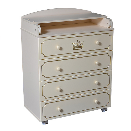 Комод Nikol МДФ 800/4 (слоновая кость)