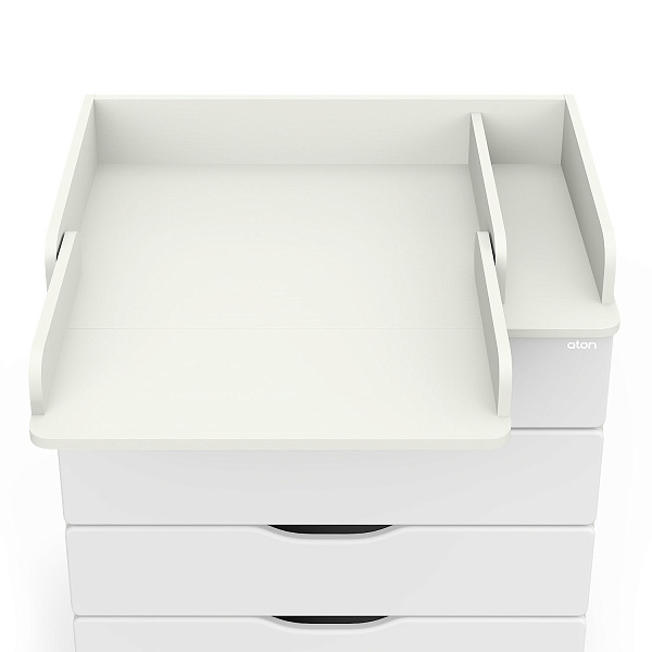 Комод Сириус-2 WOOD 804 ПВХ с шариковыми направляющими (аляска белая)