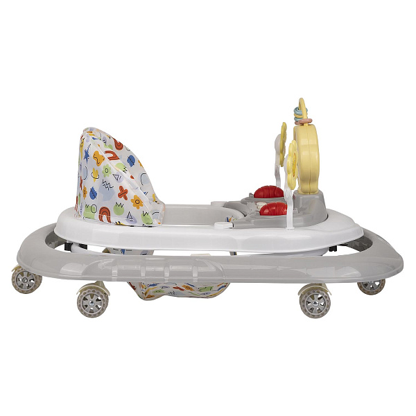 Ходунки &amp;quot;JUMBO C&amp;quot; 6 колес, муз. (упак.7 шт.) (Indigo) (серый)