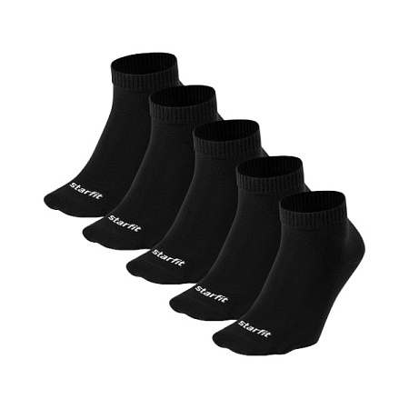 Носки спортивные Starfit Charge SCS2525PB, черный, 39-42, 5 пар