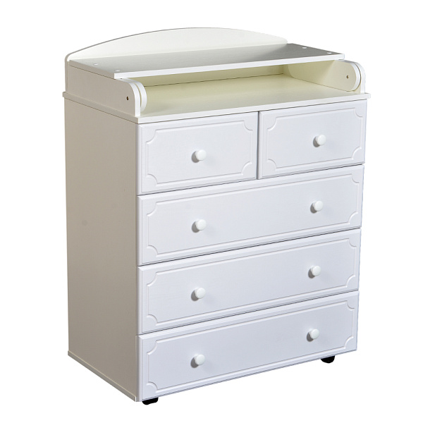 Комод с пел. доской &amp;quot;Ульяна-6&amp;quot; МДФ 800/5 (венге-слоновая кость)