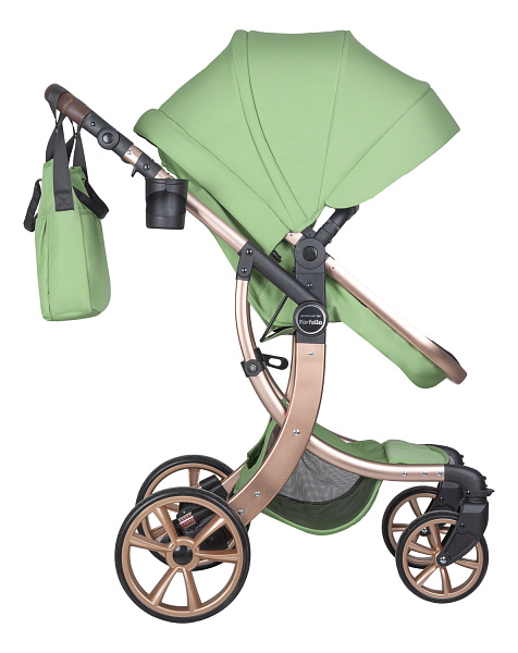 Коляска трансформер Aimile Original New Gold (Базилик NDG-4)