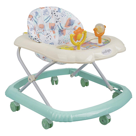 Ходунки "Верный друг" 7 колес, муз. (упак.7 шт.) (Indigo) (белый бежевый)