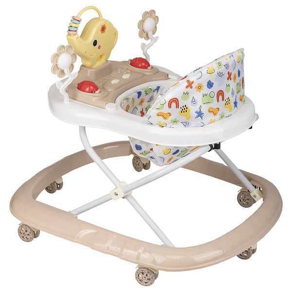 Ходунки &amp;quot;JUMBO C&amp;quot; 6 колес, муз. (упак.7 шт.) (Indigo) (серый)